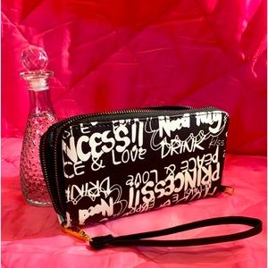 Dual zippered long wallet